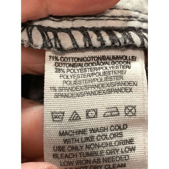 Free People Heavy Distressed Faded Black Skinny Jean Size 28 - Picture 3 of 9